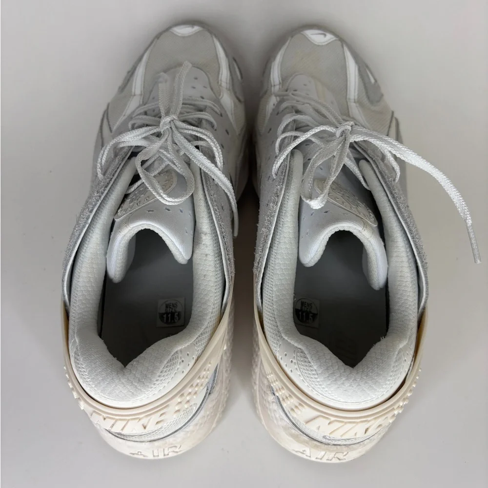 Nike Air Huarache Runner Summit White Platinum DZ3306-100 Mens Size 11.5 Shoes - Picture 7 of 16